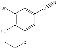 3-溴-5-乙氧基-4-羟基苯甲腈结构式
