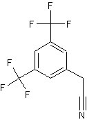 3,5-双(三氟甲基)苯乙腈结构式