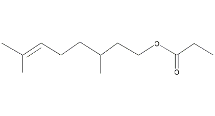 丙酸香茅酯结构式