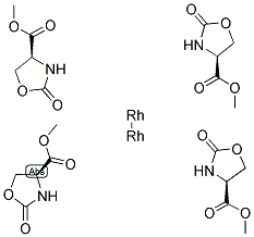 Dirhodium (II) tetrakis(methyl 2-oxazolidone-4(S)-carboxylate), acetonitrile (1:2) complex