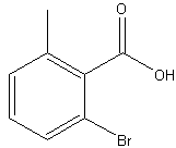 2-溴-6-甲基苯甲酸结构式