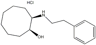 顺-2-苄基氨基-1-环辛醇盐酸结构式