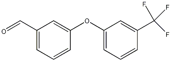 3-[3-(三氟甲基)苯氧基]苯甲醛结构式
