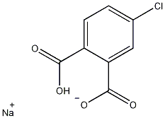4-氯邻苯二甲酸单钠盐结构式