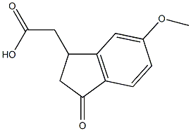 5-甲氧基-1-铟烷酮-3-乙酸结构式
