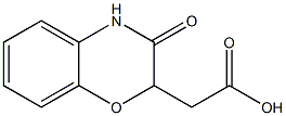 3,4-二氢-3-氧代-2H-(1,4)-苯并噁嗪-2-基-乙酸结构式