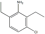 3-氯-2,6-二乙基苯胺结构式