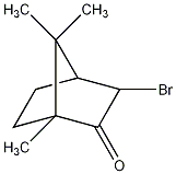 (+)-3-溴樟脑结构式
