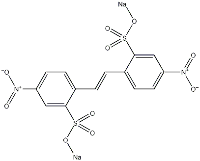 4,4'-二硝基二苯乙烯-2,2'-二磺酸双钠盐结构式