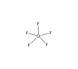 五氟化氯结构式