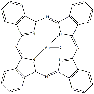 酞菁氯化锰(III)结构式