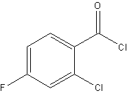 2-氯-4-氟苯甲酰基氯结构式