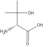 (R,S)-2-氨基-3-羟基-3-甲基丁酸结构式
