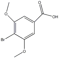 4-溴-3,5-二甲氧基苯甲酸结构式
