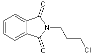 N-(3-氯苯基)邻苯二甲酰亚胺结构式
