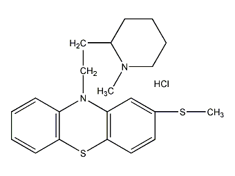 甲硫哒嗪盐酸盐结构式