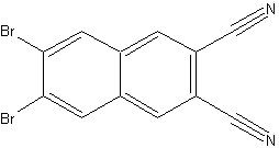 2,3-二溴-6,7-二氰基萘结构式