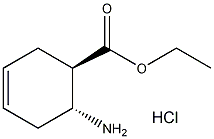 反-2-氨基-4-环己烯-1-羧酸乙酯盐酸盐结构式