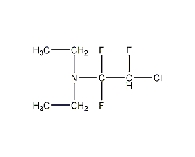 N,N-二乙基(2-氯-1,1,2-三氟乙基)胺结构式