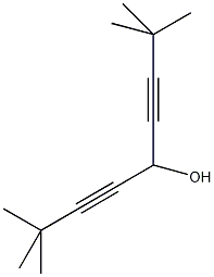 2,2,8,8-四甲基-3,6-壬二烯-5-醇结构式