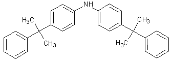 二[4-(1-甲基-1-苯乙基)苯]胺结构式