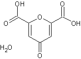 白屈菜酸单水合物结构式