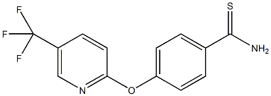 4-[5-(三氟甲基)-2-吡啶基氧]硫代苯甲酰胺结构式