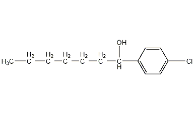4-氯-α-己基苯甲醇结构式