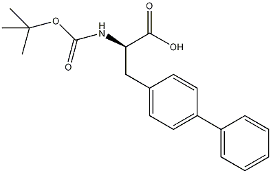 丁氧羰基-3-(4-苯基)D-丙氨酸结构式
