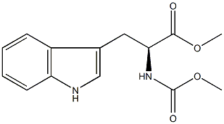 Nα-甲氧羰基-L-色氨酸甲酯结构式