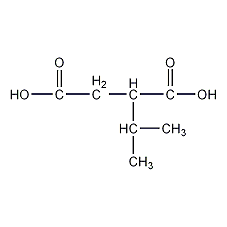 2-异丙基琥珀酸结构式