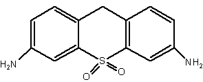 3,6-硫代蒽二胺结构式