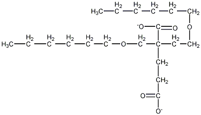 二(2-己基氧乙基)己二酸结构式