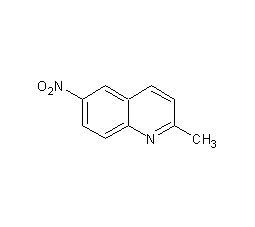 2-甲基-6-硝基喹啉结构式