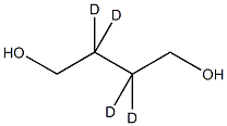 1,4-丁二醇-2,2,3,3-d4结构式