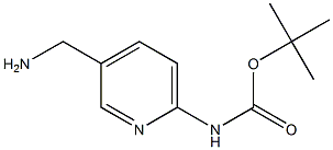 2-(Boc-氨基)-5-(氨甲基)吡啶结构式