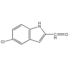 5-氯吲哚-2-甲醛结构式