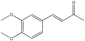 3,4-二甲氧基苯亚甲基丙酮结构式