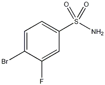 4-溴-3-氟苯磺胺结构式