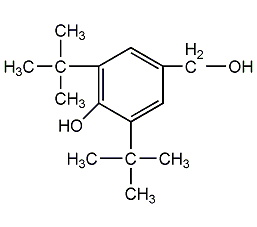 3,5-二叔丁基-4-羟基苯甲醇结构式