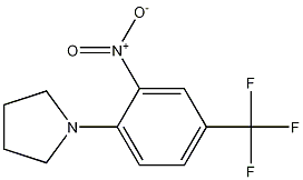 N-[2-硝基-4-(三氟甲基)苯基]吡咯烷结构式