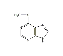 9-甲基-6-(甲硫基)-9H-嘌呤结构式
