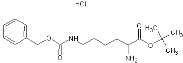 H-LYS(Z)-OTBU HCL结构式