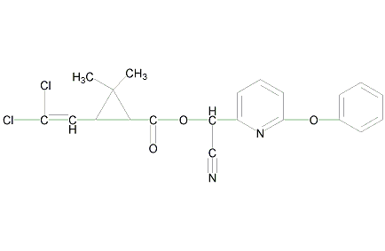 吡氯氰菊酯结构式
