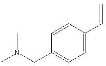 N-(4-乙烯基苄基)-N,N-二甲胺结构式