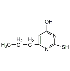4-羟基-2-巯基-6-丙基嘧啶结构式
