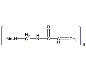 N-[(二甲基氨基)甲基]-2-丙烯酰胺的均聚物结构式