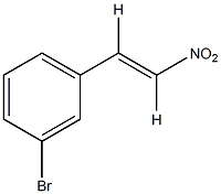 反-3-溴-β-硝基苯乙烯结构式