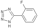 5-(2-氟苯基)-1H-1,2,3,4-四氮唑结构式