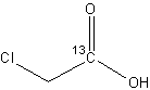 氯乙酸-1-13C结构式